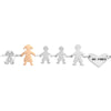 Bracciale Family Genitori + 2 Bimbi anche con animali - con incisione -Beloved_gioielli