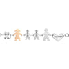 Bracciale Family Genitori + 2 Bimbi anche con animali - con incisione -Beloved_gioielli
