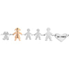 Bracciale Family Genitori + 2 Bimbi anche con animali - con incisione -Beloved_gioielli