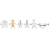 Bracciale Family Genitori + 2 Bimbi anche con animali - con incisione -Beloved_gioielli