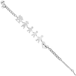 Bracciale Family Genitori + 2 Bimbi anche con animali - con incisione -Beloved_gioielli
