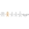 Bracciale Family Genitori + 2 Bimbi anche con animali - con incisione -Beloved_gioielli