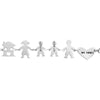 Bracciale Family Genitori + 2 Bimbi anche con animali - con incisione -Beloved_gioielli