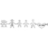 Bracciale Family Genitori + 2 Bimbi anche con animali - con incisione -Beloved_gioielli