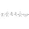 Bracciale Family Genitori + 2 Bimbi anche con animali - con incisione -Beloved_gioielli