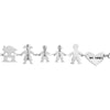Bracciale Family Genitori + 2 Bimbi anche con animali - con incisione -Beloved_gioielli