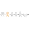 Bracciale Family Genitori + 2 Bimbi anche con animali - con incisione -Beloved_gioielli