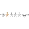 Bracciale Family Genitori + 2 Bimbi anche con animali - con incisione -Beloved_gioielli