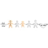 Bracciale Family Genitori + 2 Bimbi + Bimba anche con animali - con incisione -Beloved_gioielli