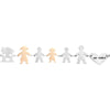 Bracciale Family Genitori + 2 Bimbi + Bimba anche con animali - con incisione -Beloved_gioielli