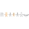 Bracciale Family Genitori + 2 Bimbi + Bimba anche con animali - con incisione -Beloved_gioielli