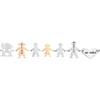 Bracciale Family Genitori + 2 Bimbi + Bimba anche con animali - con incisione -Beloved_gioielli