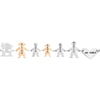 Bracciale Family Genitori + 2 Bimbi + Bimba anche con animali - con incisione -Beloved_gioielli