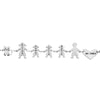 Bracciale Family Genitori + 3 Bimbe anche con animali - con incisione -Beloved_gioielli