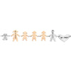 Bracciale Family Genitori + 3 Bimbe anche con animali - con incisione -Beloved_gioielli