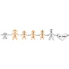Bracciale Family Genitori + 3 Bimbe anche con animali - con incisione -Beloved_gioielli