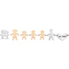 Bracciale Family Genitori + 3 Bimbe anche con animali - con incisione -Beloved_gioielli