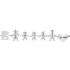 Bracciale Family Genitori + 3 Bimbe anche con animali - con incisione -Beloved_gioielli