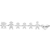 Bracciale Family Genitori + 3 Bimbe anche con animali - con incisione -Beloved_gioielli