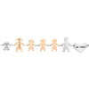 Bracciale Family Genitori + 3 Bimbe anche con animali - con incisione -Beloved_gioielli