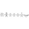 Bracciale Family Genitori + 3 Bimbe anche con animali - con incisione -Beloved_gioielli