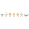 Bracciale Family Genitori + 3 Bimbe anche con animali - con incisione -Beloved_gioielli