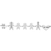 Bracciale Family Genitori + 3 Bimbe anche con animali - con incisione -Beloved_gioielli