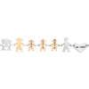 Bracciale Family Genitori + 3 Bimbe anche con animali - con incisione -Beloved_gioielli