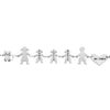 Bracciale Family Genitori + 3 Bimbe anche con animali - con incisione -Beloved_gioielli