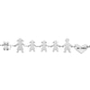 Bracciale Family Genitori + 3 Bimbe anche con animali - con incisione -Beloved_gioielli