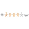 Bracciale Family Genitori + 3 Bimbe anche con animali - con incisione -Beloved_gioielli