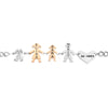 Bracciale Family Genitori + Bimba anche con animali - con incisione -Beloved_gioielli