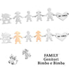 Bracciale Family Genitori + Bimbo + Bimba anche con animali - con incisione -Beloved_gioielli