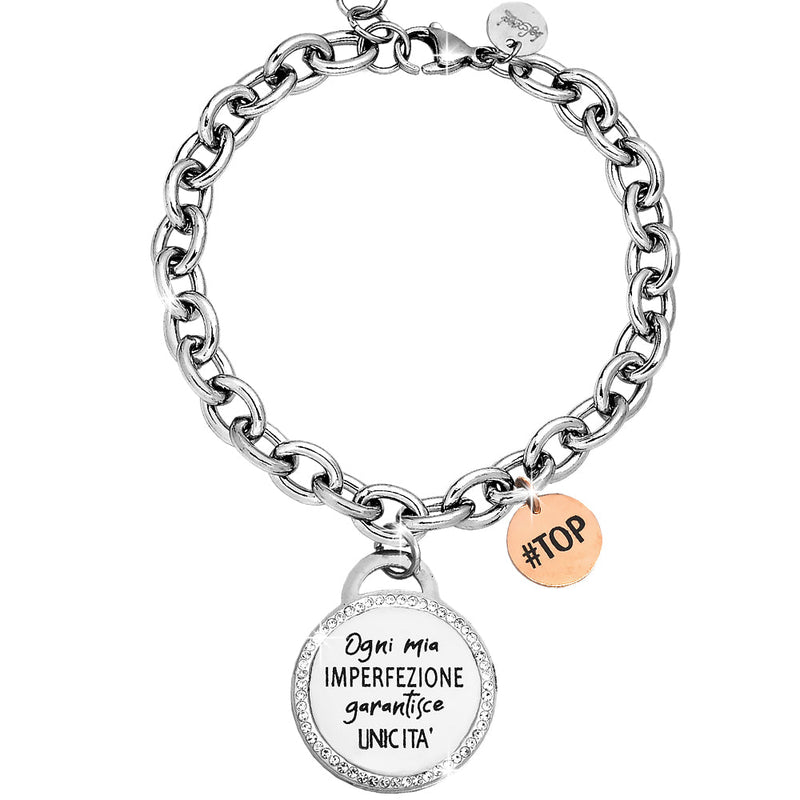Bracciale groumette con incisione - 