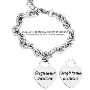 Bracciale Groumette in acciaio inossidabile Personalizzabile - Scegli i dettagli all'interno -Beloved_gioielli