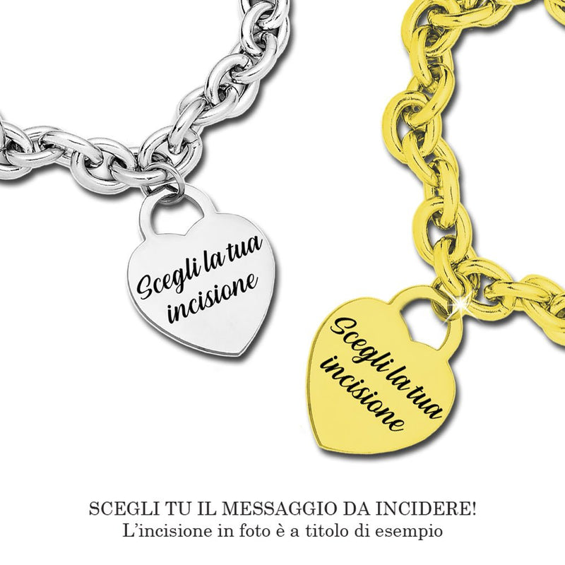 Bracciale Groumette in acciaio inossidabile Personalizzabile - Scegli la colorazione all'interno -Beloved_gioielli