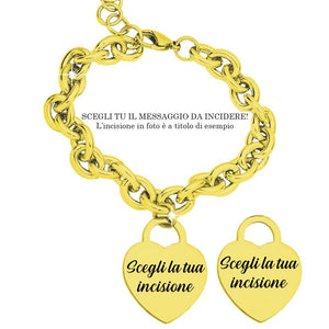 Bracciale Groumette in acciaio inossidabile Personalizzabile - Scegli la colorazione all'interno -Beloved_gioielli