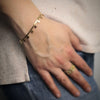 Bracciale in acciaio con catena Piattina colore gold - Stelle -Beloved_gioielli