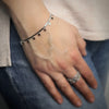 Bracciale in acciaio con catena Piattina colore silver - Stelle -Beloved_gioielli