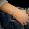 Bracciale in Acciaio con Cuore a Cornice e Cristalli Silver -Beloved_gioielli