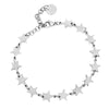 Bracciale in acciaio con giro di charms silver - Stelle -Beloved_gioielli