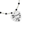 Bracciale in acciaio con incisione nera - Pensati libera -Beloved_gioielli