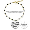 Bracciale in acciaio con incisione nera - Ti voglio bene -Beloved_gioielli