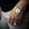 Bracciale in acciaio con incisione nera - "You are your only limit" -Beloved_gioielli