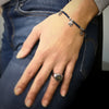 Bracciale in acciaio Crystal Chic - Cristalli Blu e Alberi della vita -Beloved_gioielli