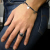 Bracciale in acciaio Crystal Chic - Cristalli Blu e Cuori -Beloved_gioielli