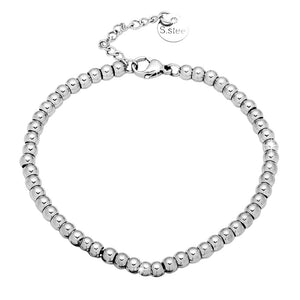 Bracciale in acciaio inossidabile con catena rolò -Beloved_gioielli