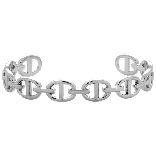 Bracciale in Acciaio regolabile Trama Intrecciata Colore Silver B01W -Beloved_gioielli