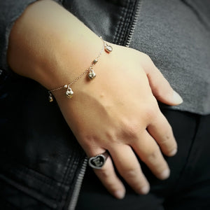 Bracciale Modern Times colore Rose gold con Cuori -Beloved_gioielli