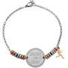 Bracciale My Passion in acciaio con rondelle silver e rose gold - "Born to run" -Beloved_gioielli